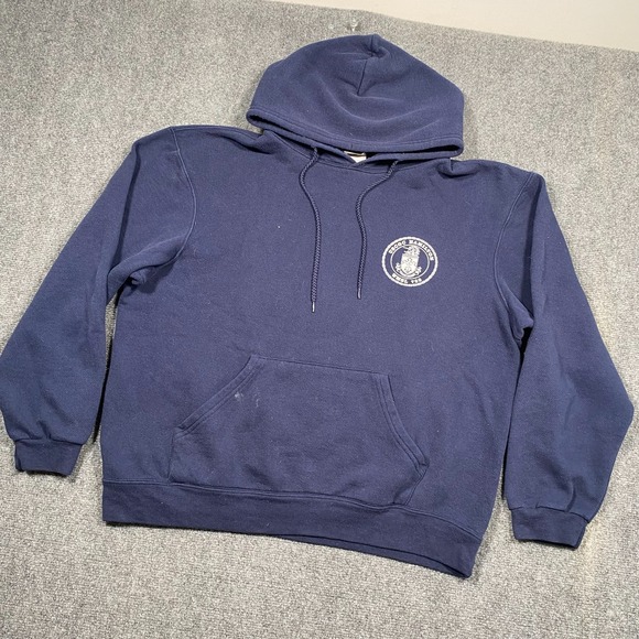 Soffe USCGC Hamilton WMSL 753 Navy Blue Hooded Sweatshirt Large - Picture 2 of 8